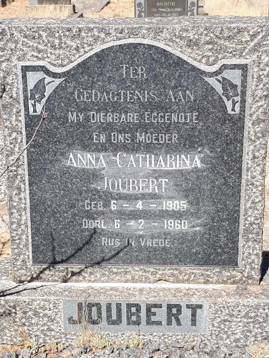 JOUBERT Anna Catharina 1905-1960