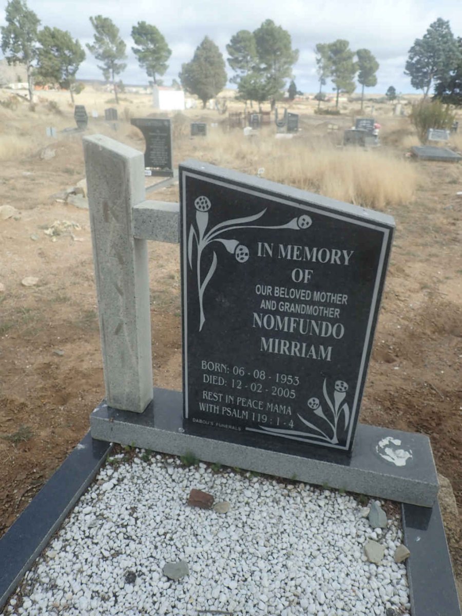 KANZI Nomfundo Mirriam 1953-2005