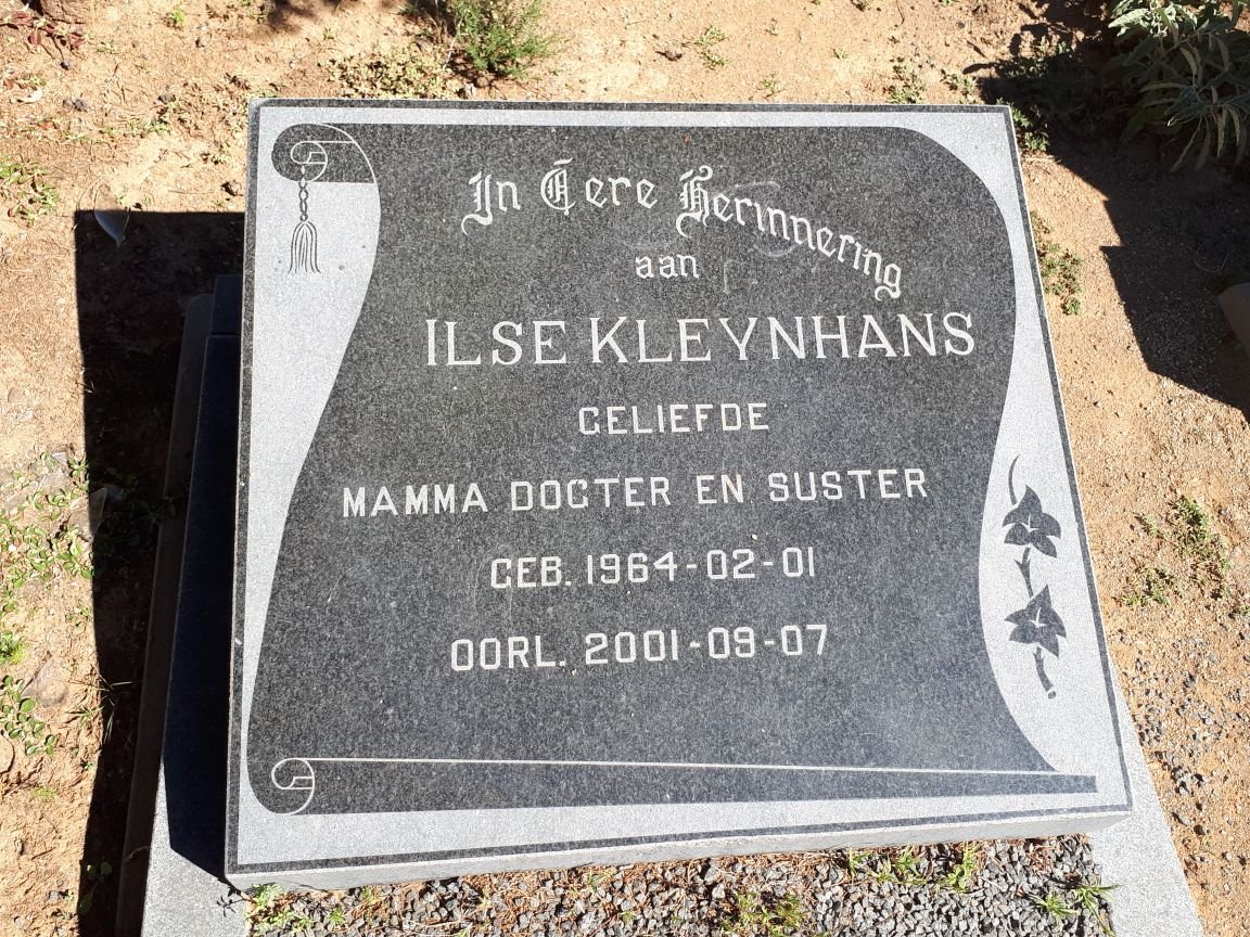 KLEYNHANS Ilse 1964-2001