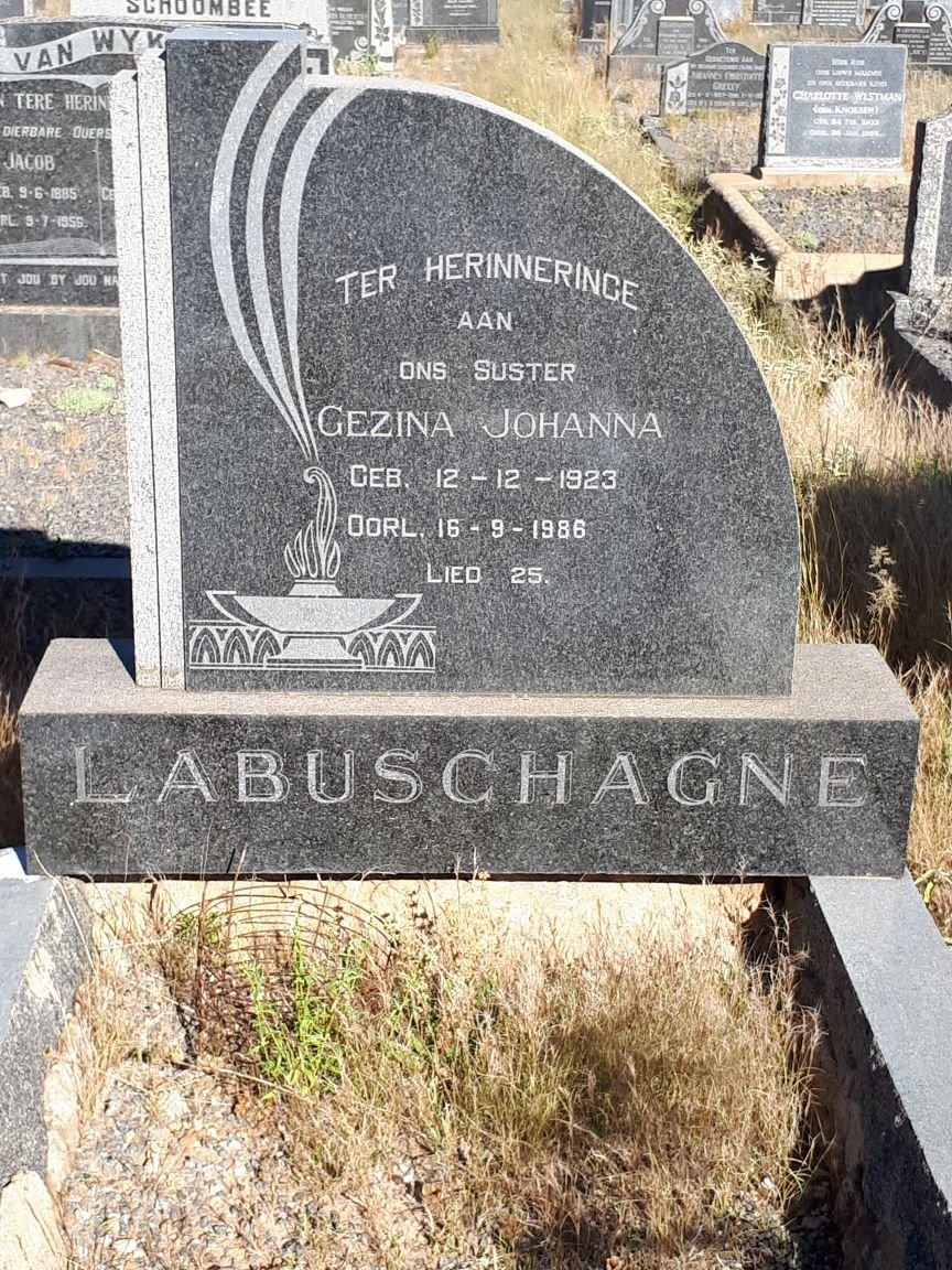 LABUSCHAGNE Gezina Johanna 1923-1986
