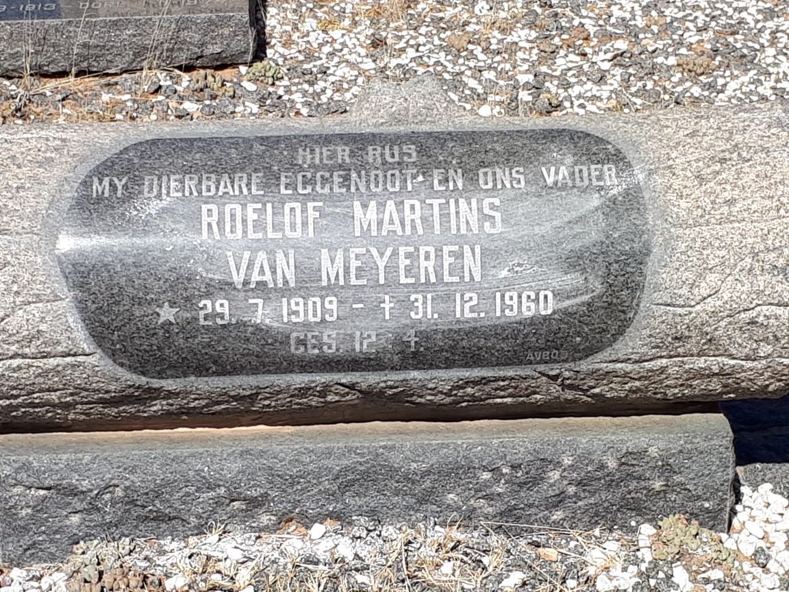 MEYEREN Roelof Martins, van 1909-1960