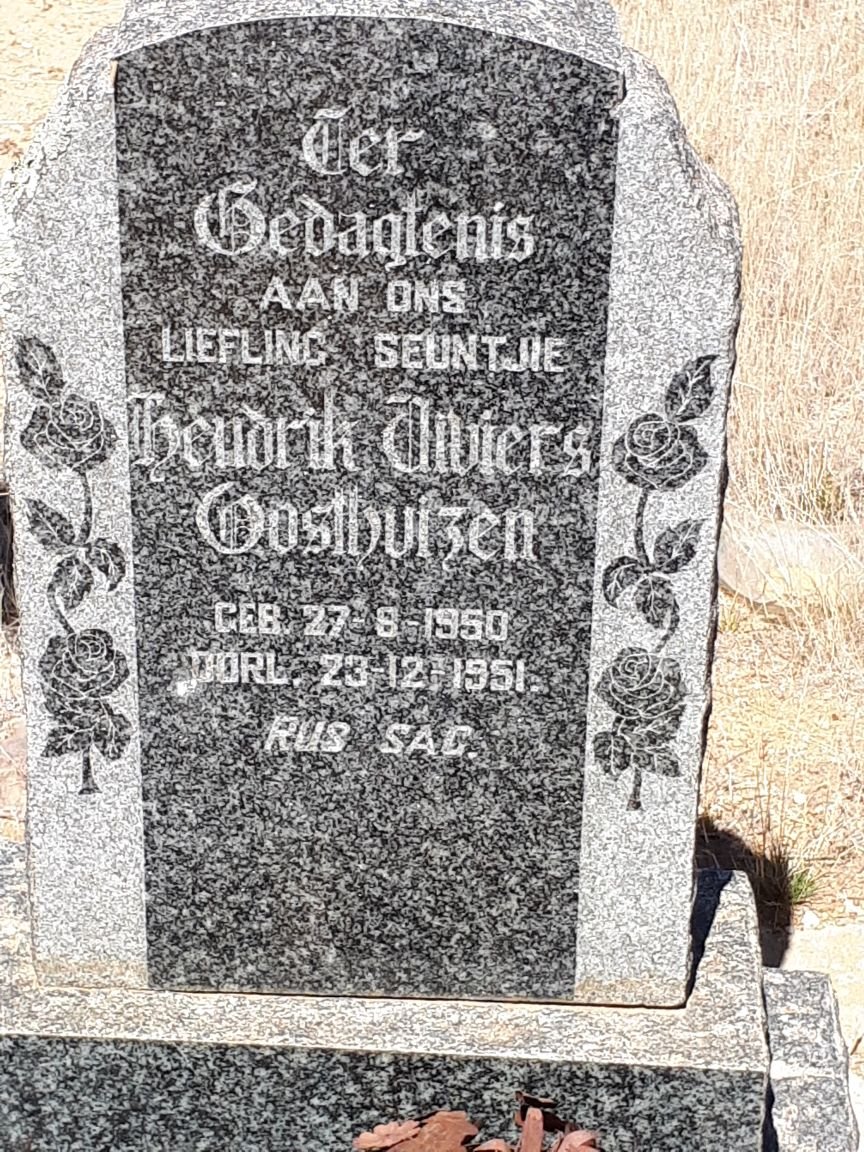 OOSTHUIZEN Hendrik Viviers 1950-1951