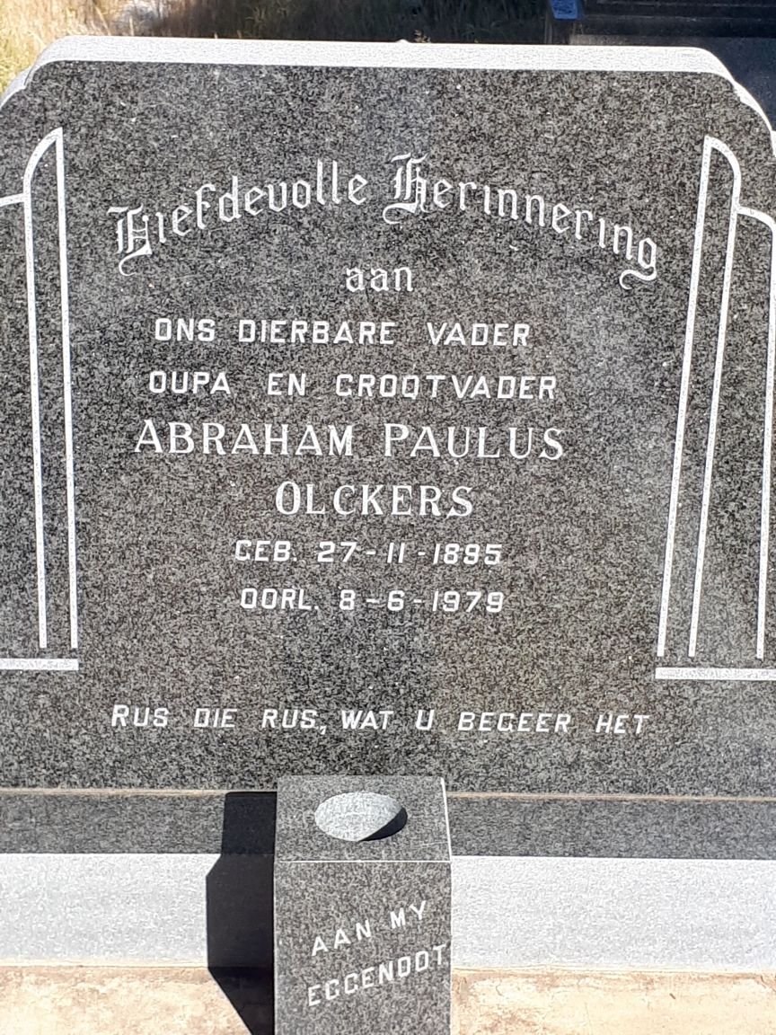OLCKERS Abraham Paulus 1895-1979