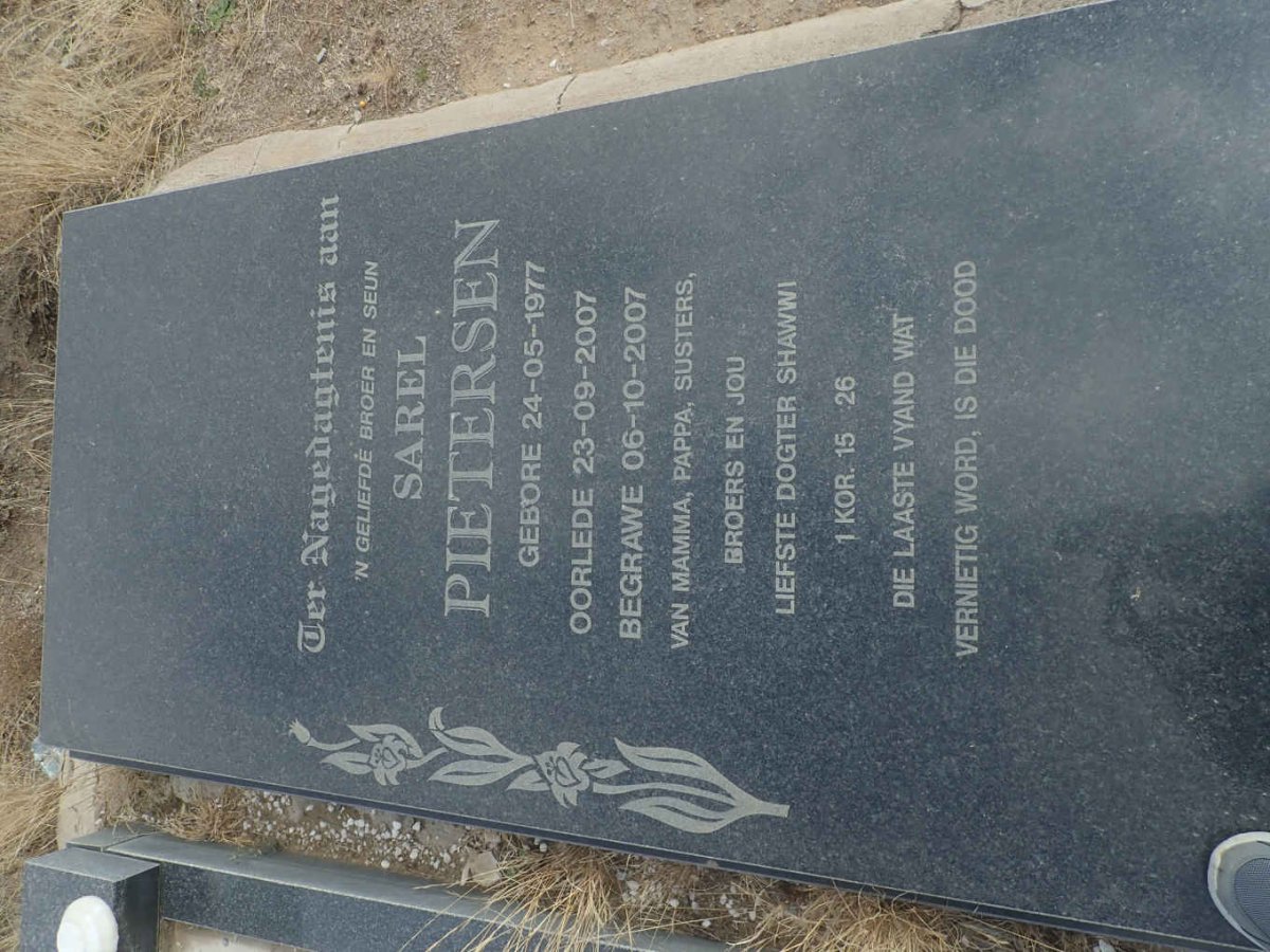 PIETERSEN Sarel 1977-2007