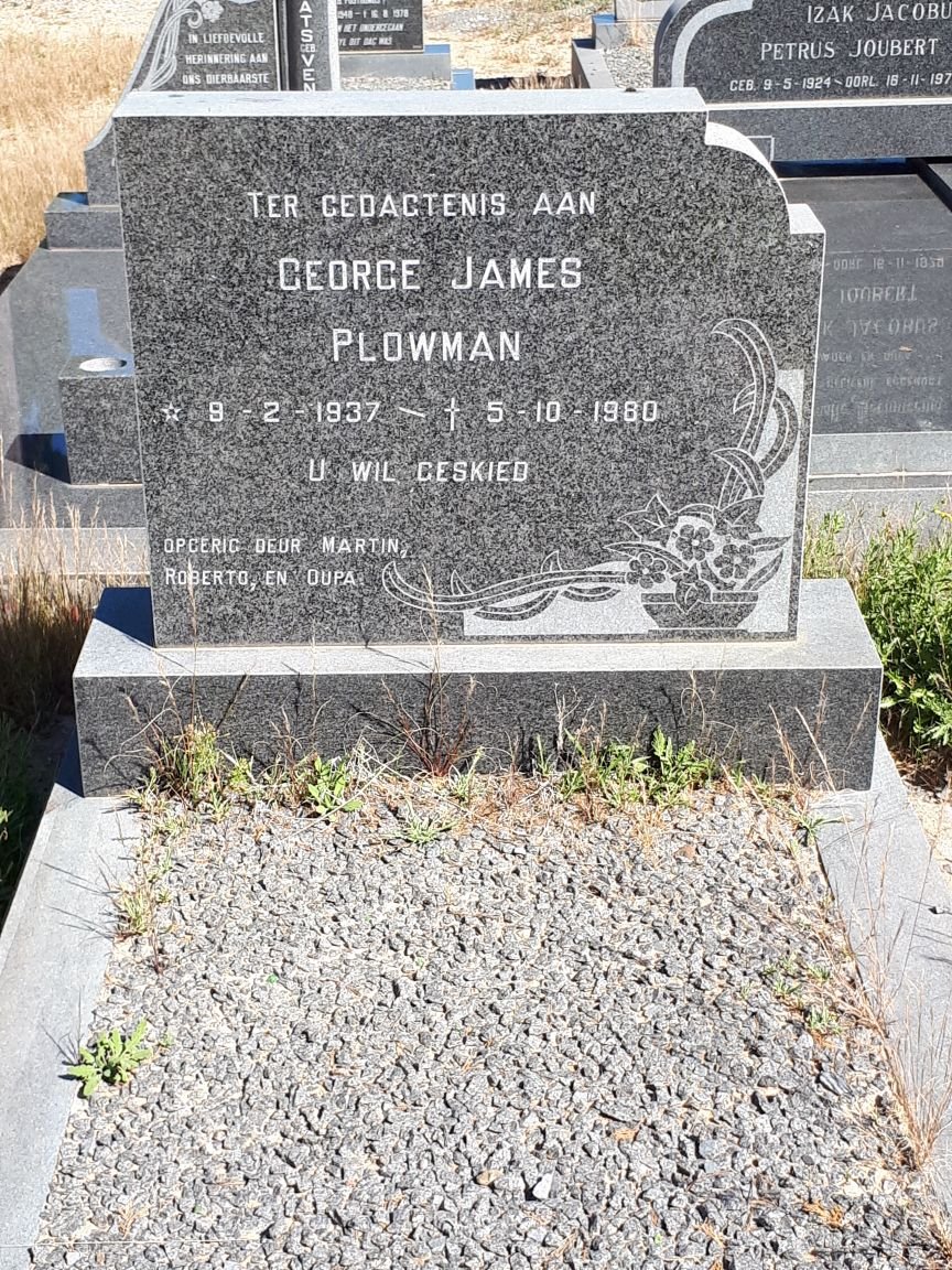 PLOWMAN George James 1937-1980