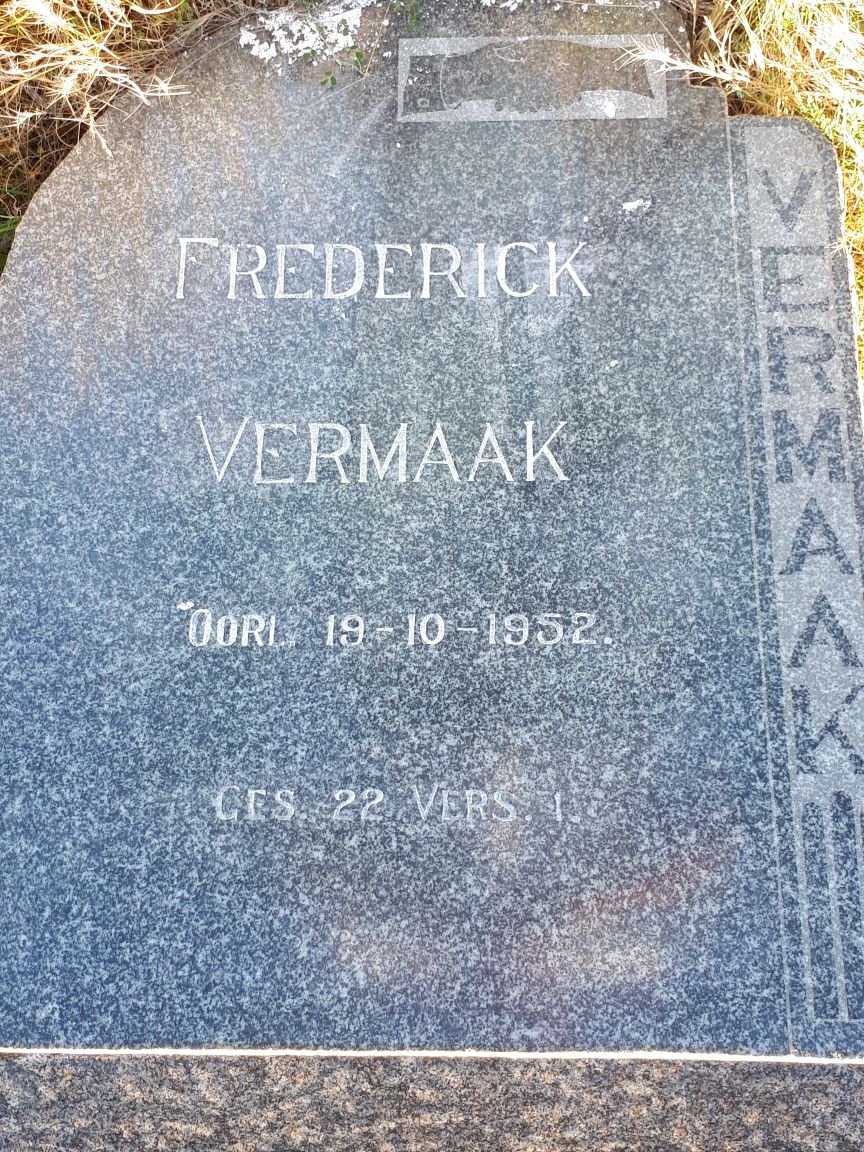 VERMAAK Frederick -1952
