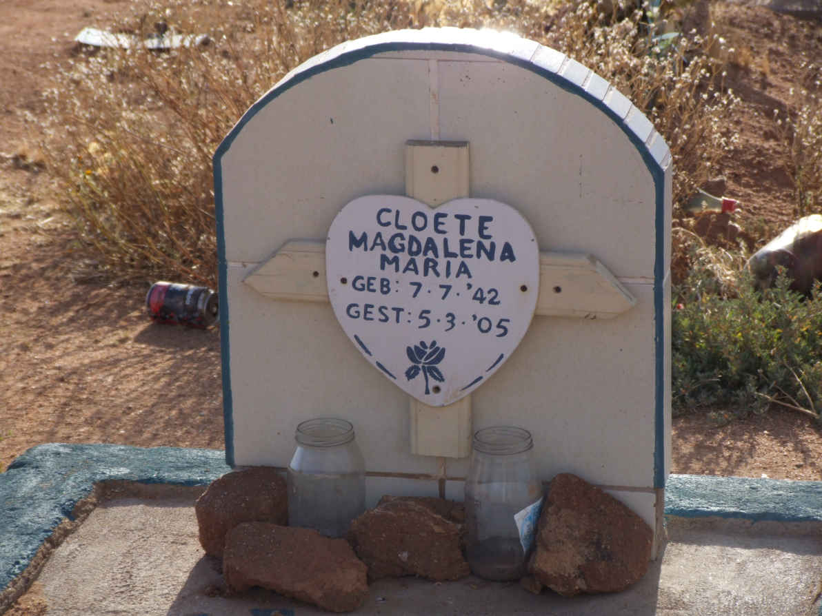 CLOETE Magdalena Maria 1942-2005