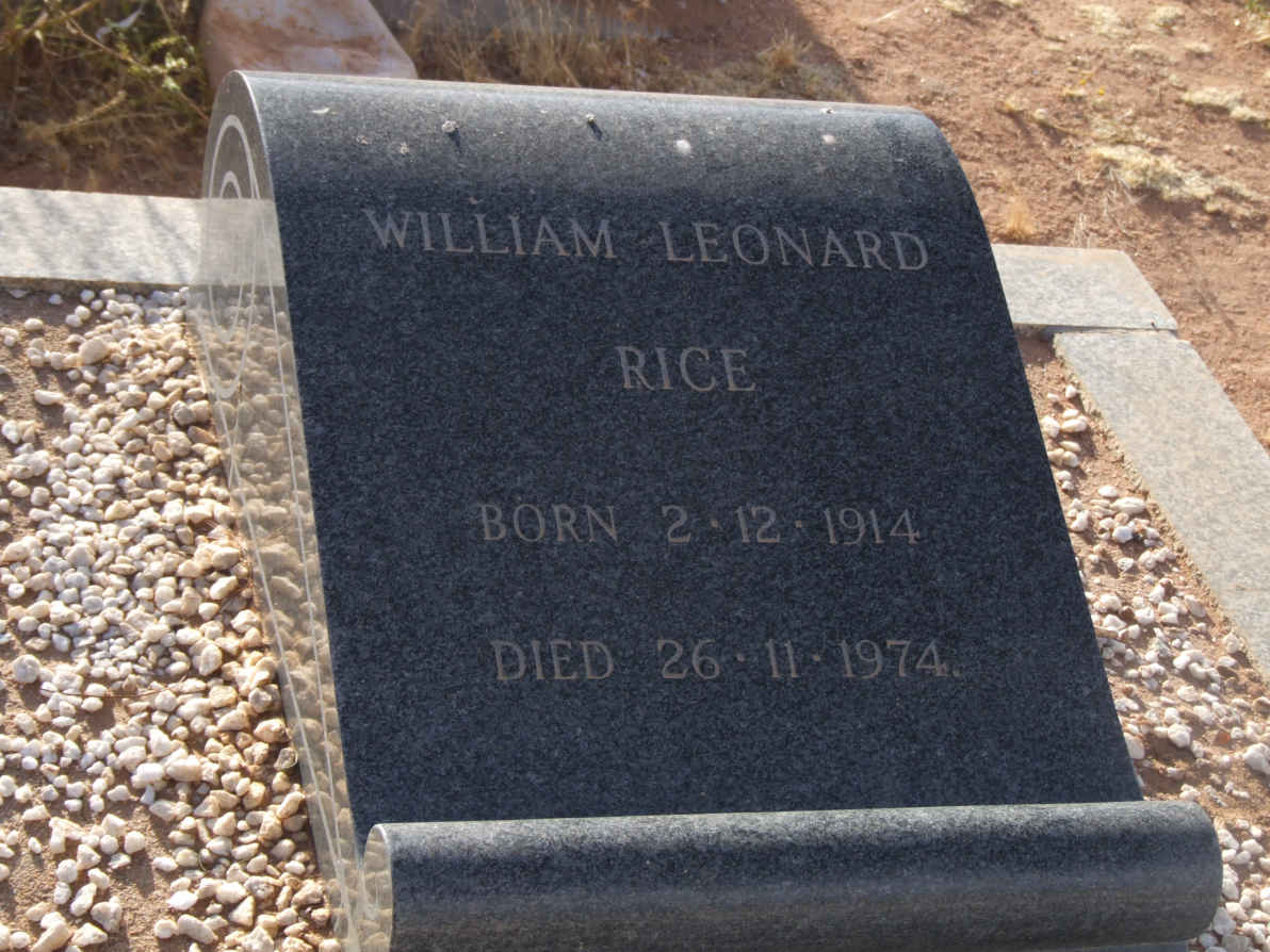 RICE William Leonard 1914-1974