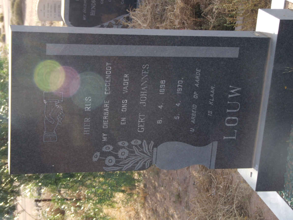 LOUW Gert Johannes 1898-1970