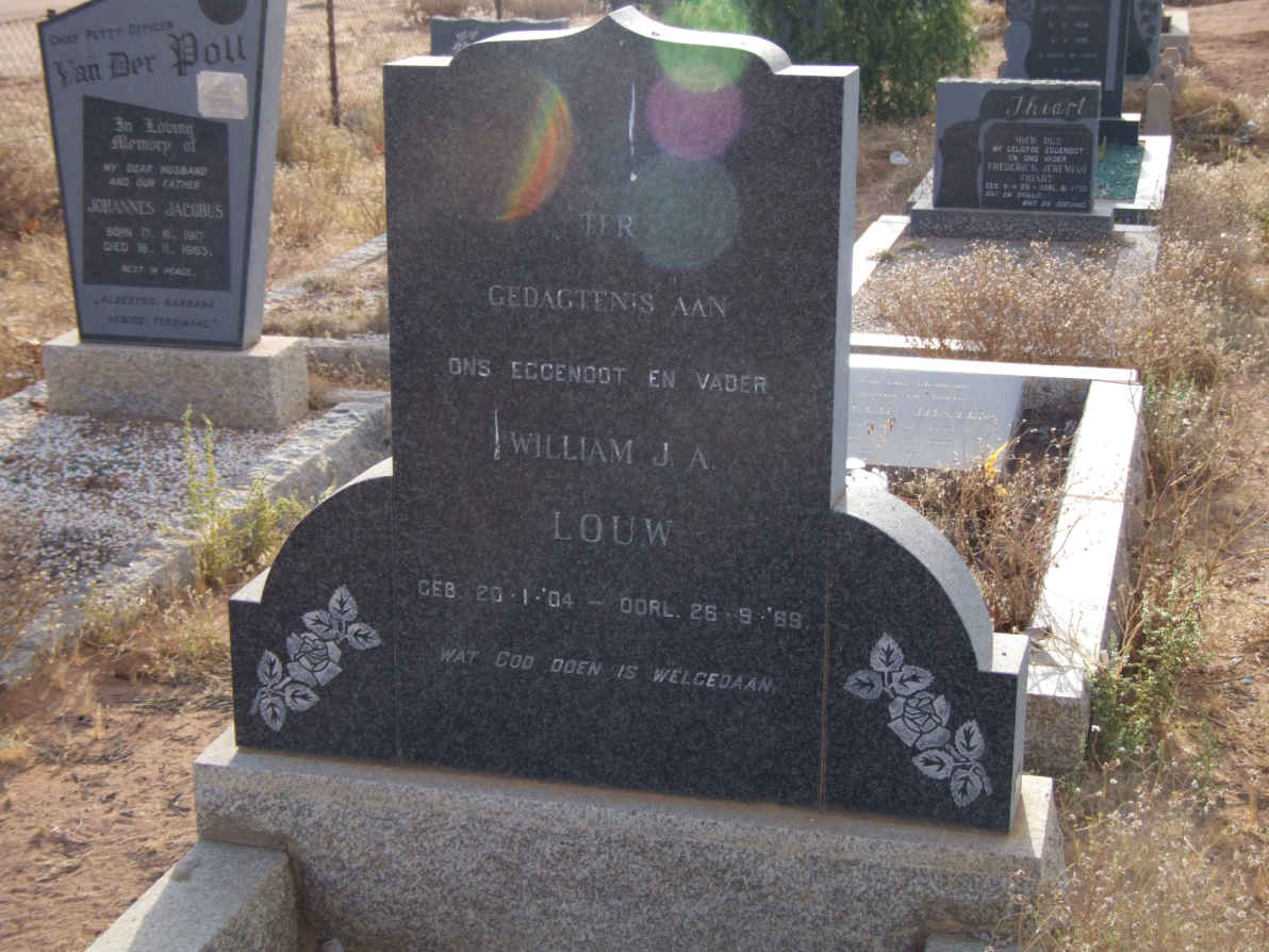 LOUW William J.A. 1904-1969