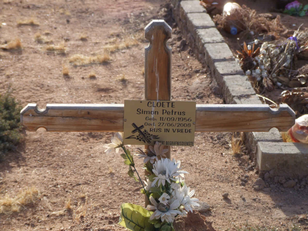 CLOETE Simon Petrus 1956-2008