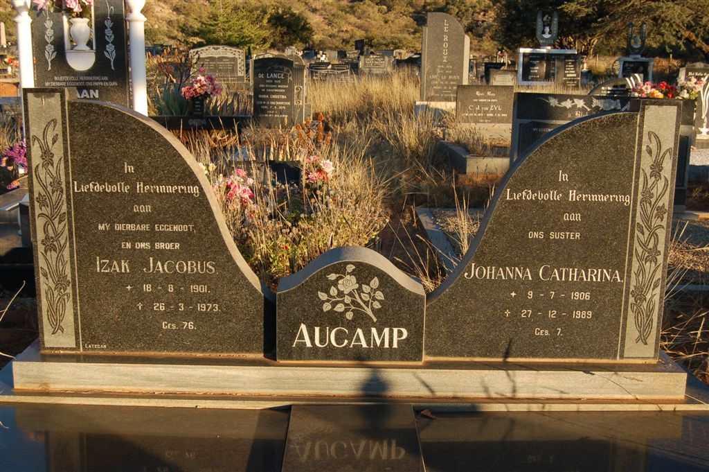 AUCAMP Izak Jacobus 1901-1973 &amp; Johanna Catharina 1906-1989