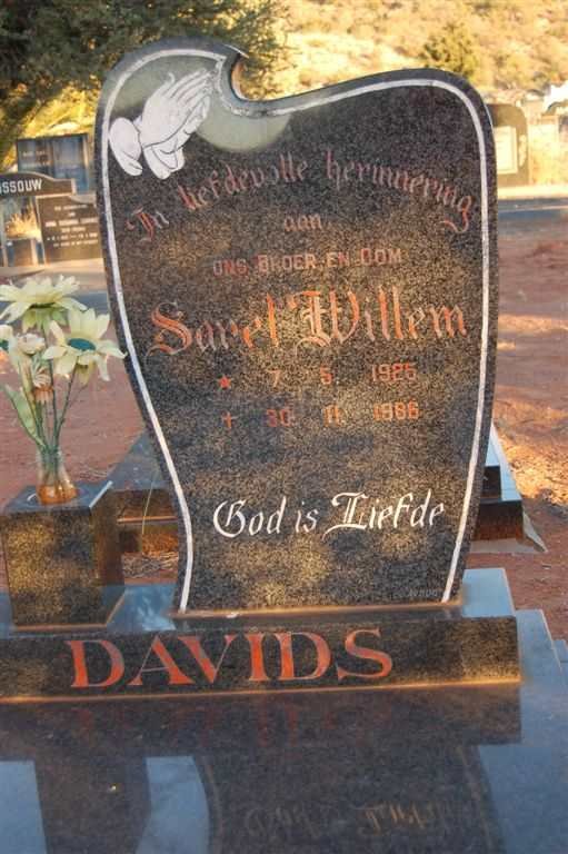 DAVIDS Sarel Willem 1925-1986