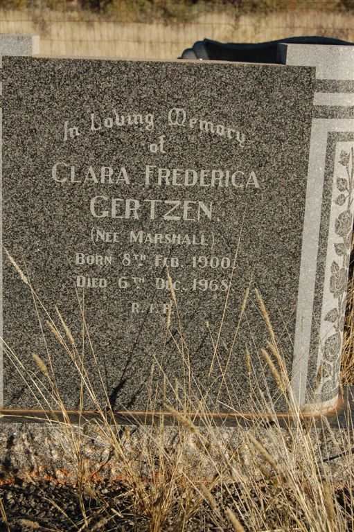 GERTZEN Clare Frederica nee MARSHALL 1900-1968