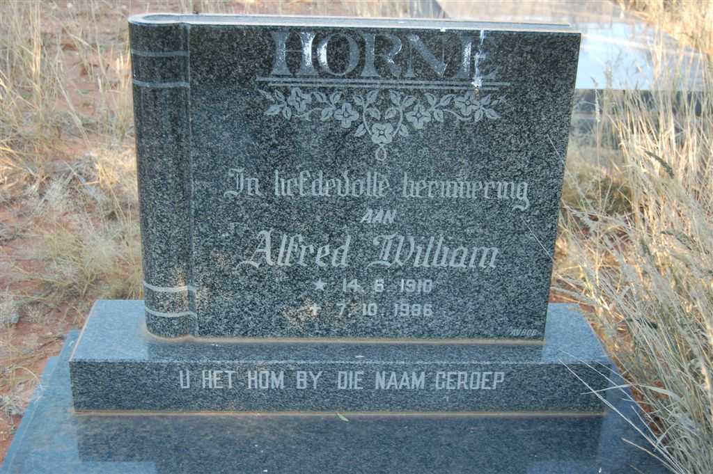 HORNE Alfred William 1910-1986