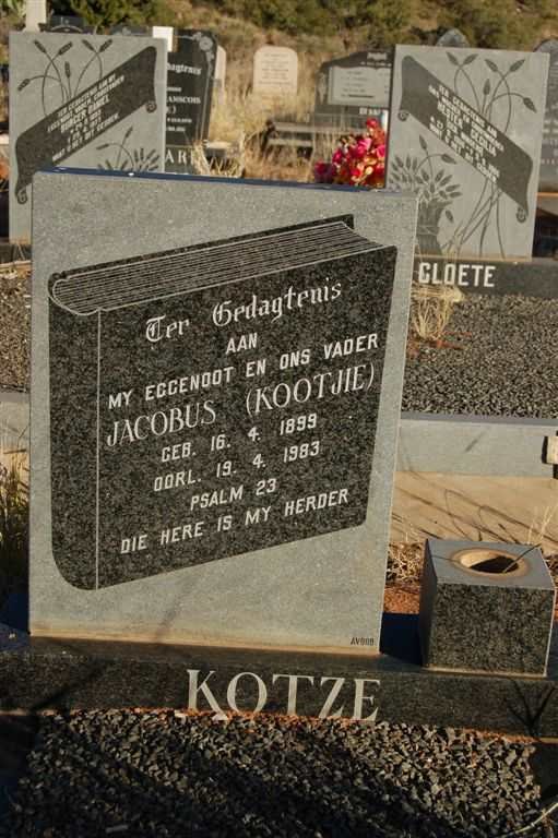 KOTZE Jacobus 1899-1983