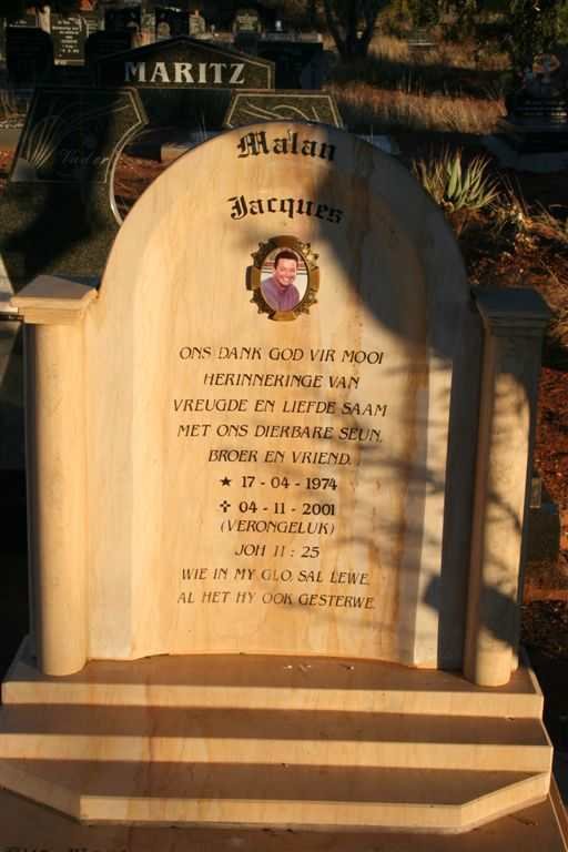 MALAN Jacques 1974-2001