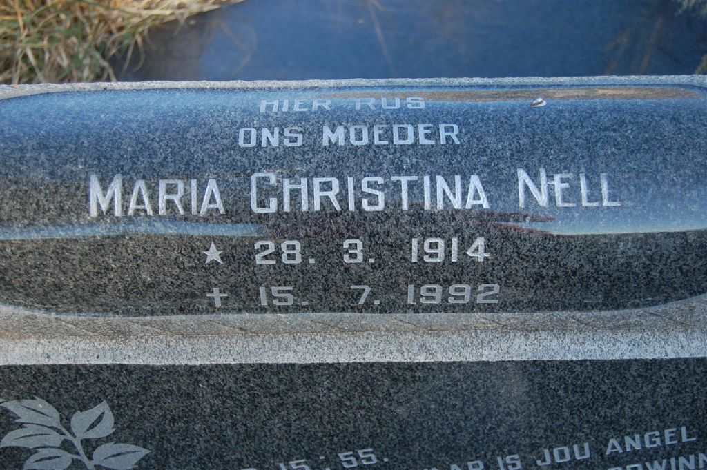 NELL Maria Christina 1914-1992