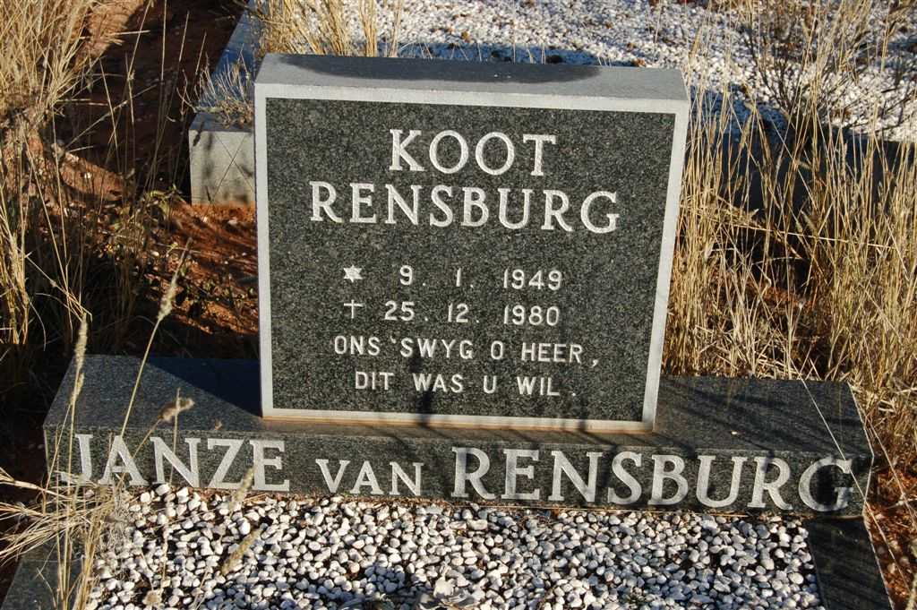 RENSBURG Koot, Janze van 1949-1980