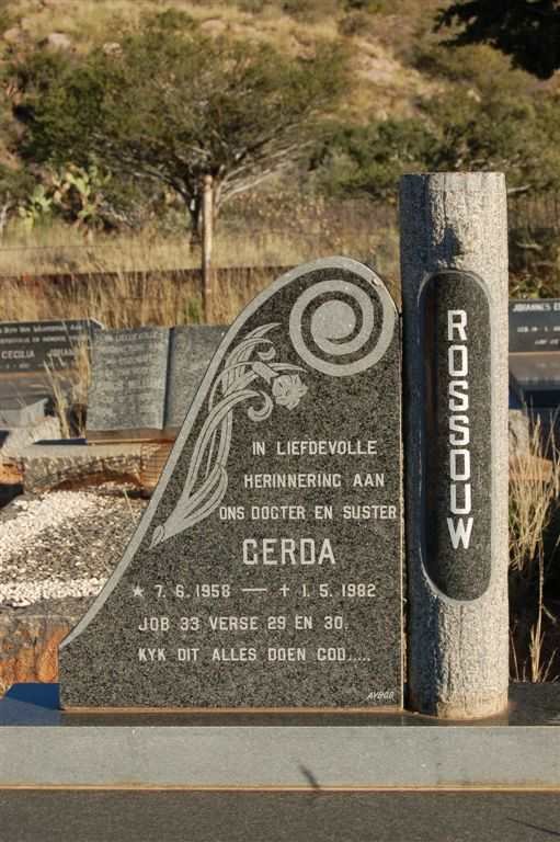 ROSSOUW Gerda 1959-1982