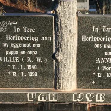 WYK A.W., van 1940-1999 &amp; Annette NORTJE 1943-