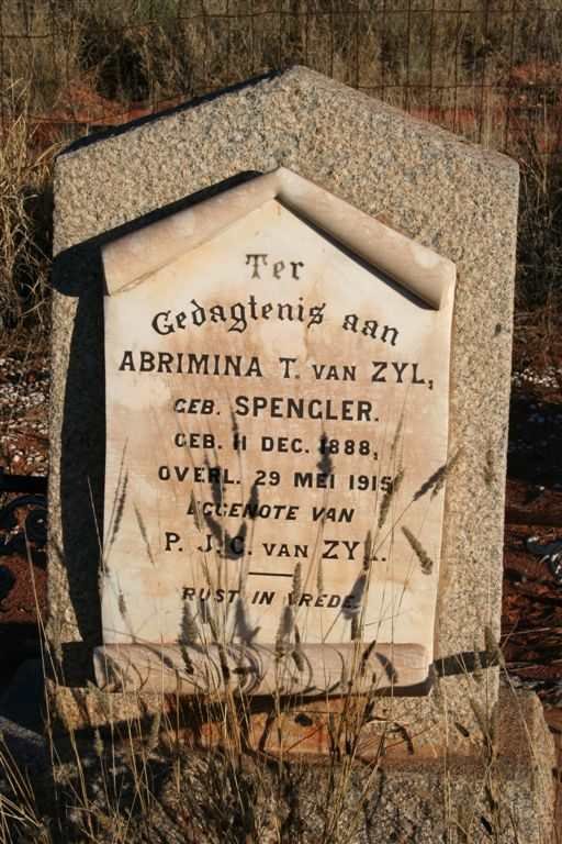 ZYL Abrimina T., van nee SPENGLER 1888-1915