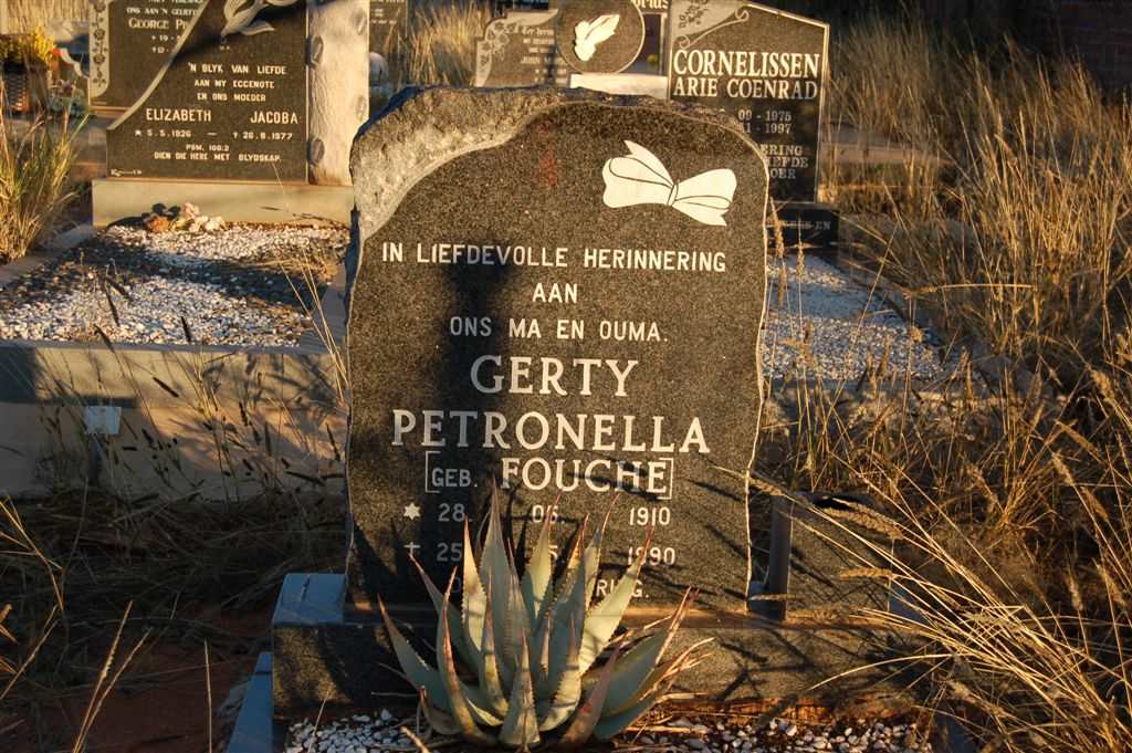 ? Gerty Petronella nee FOUCHE 1910-1990