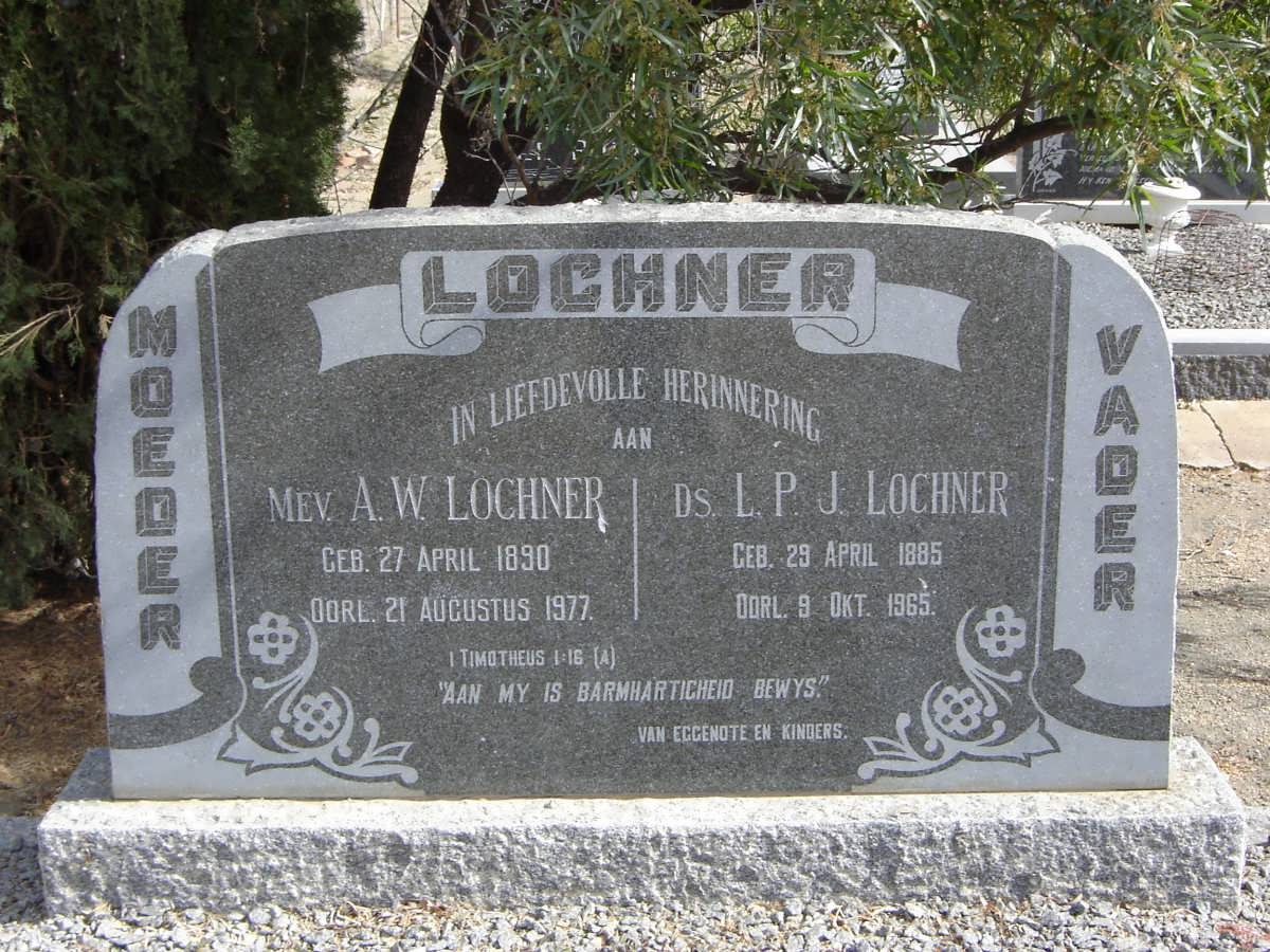 LOCHNER L.P.J. 1885-1965 &amp; A.W. 1890-1977