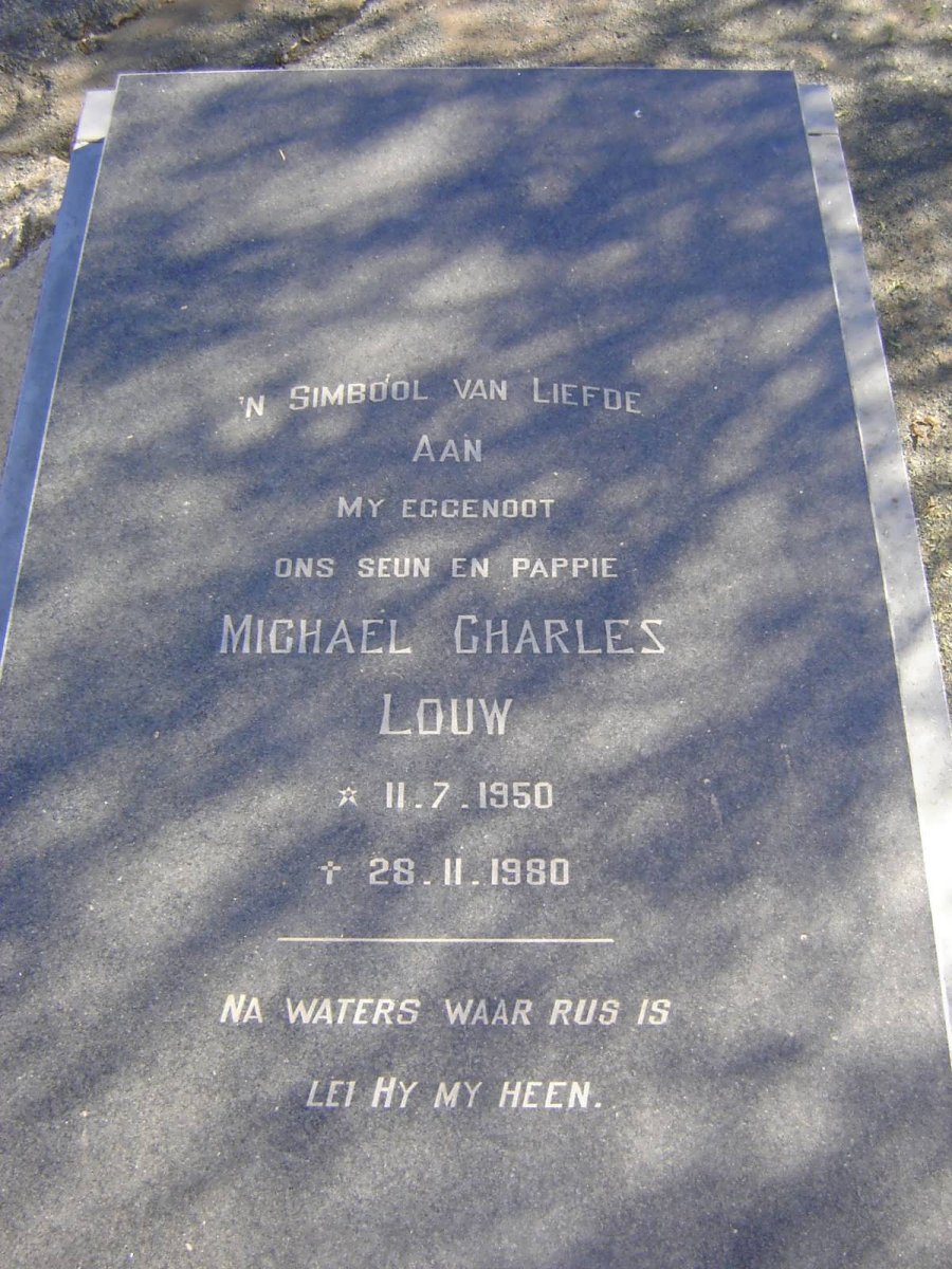 LOUW Michael Charles 1950-1980