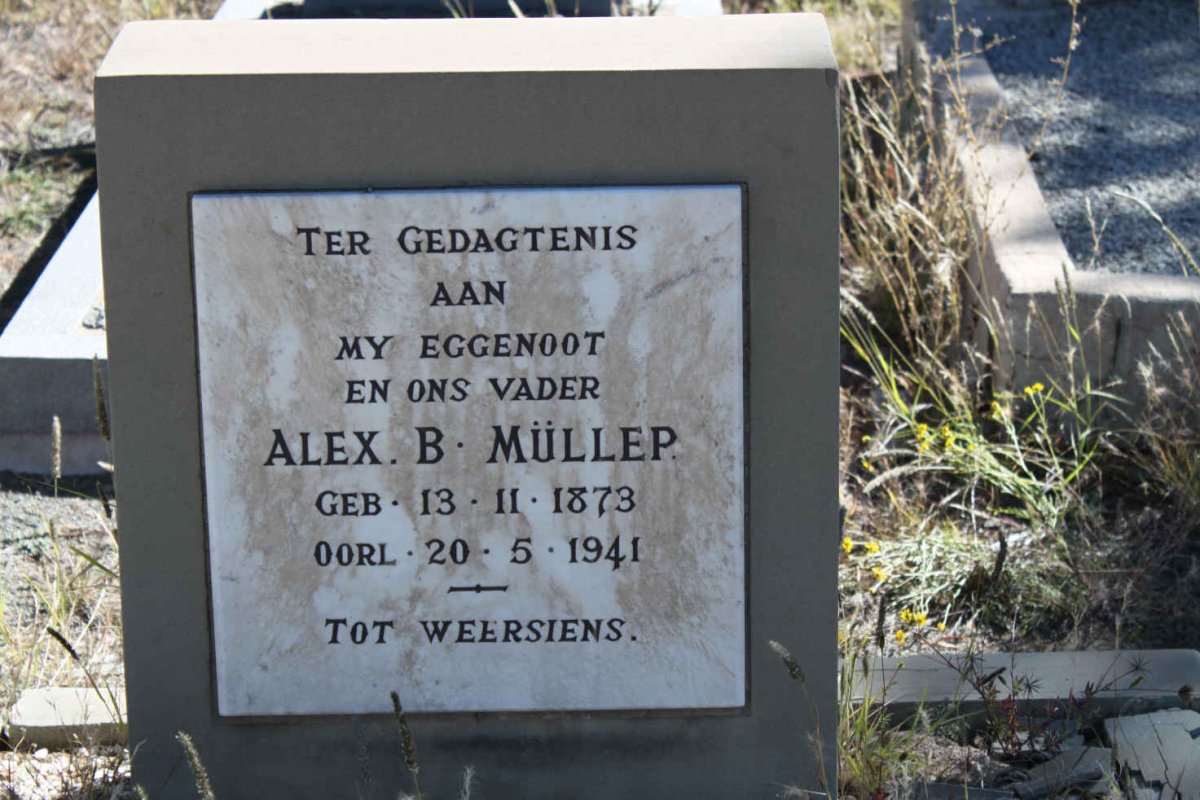 MULLER Alex B. 1873-1941