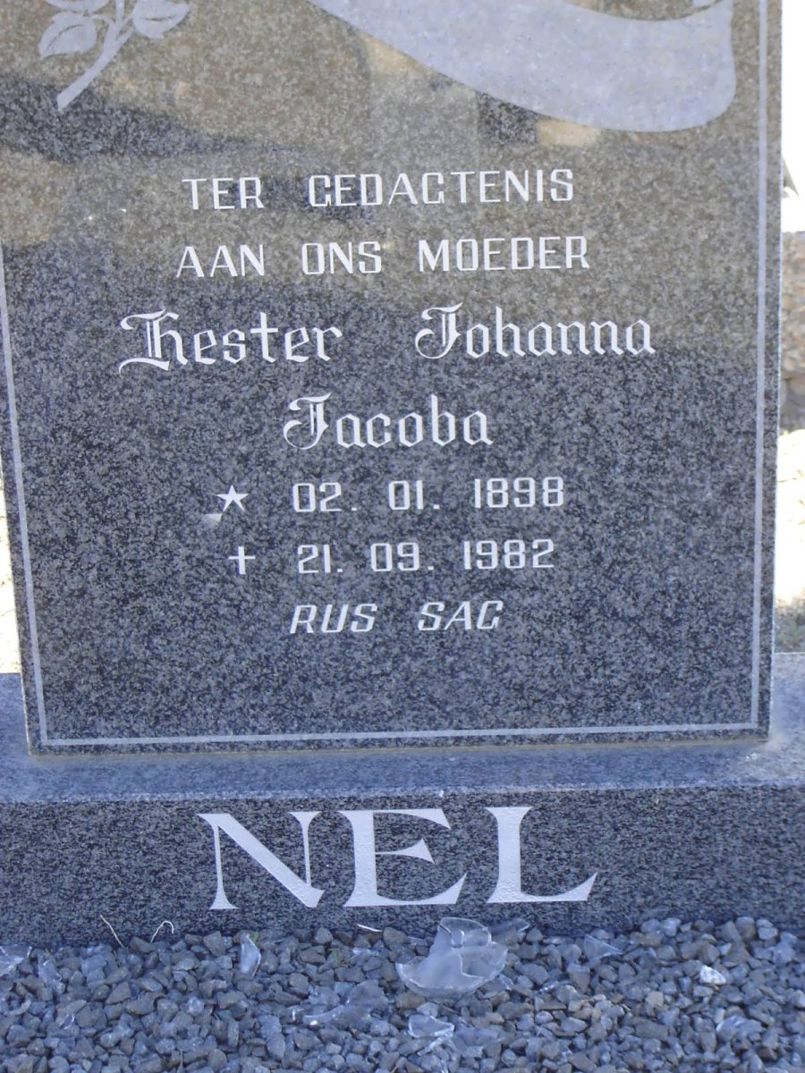 NEL Hester Johanna Jacoba 1898-1982