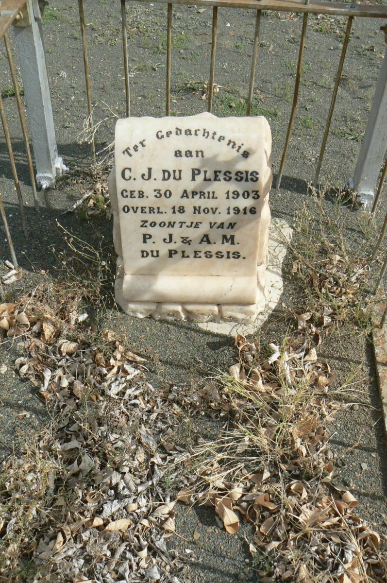 PLESSIS C.J., du 1903-1916