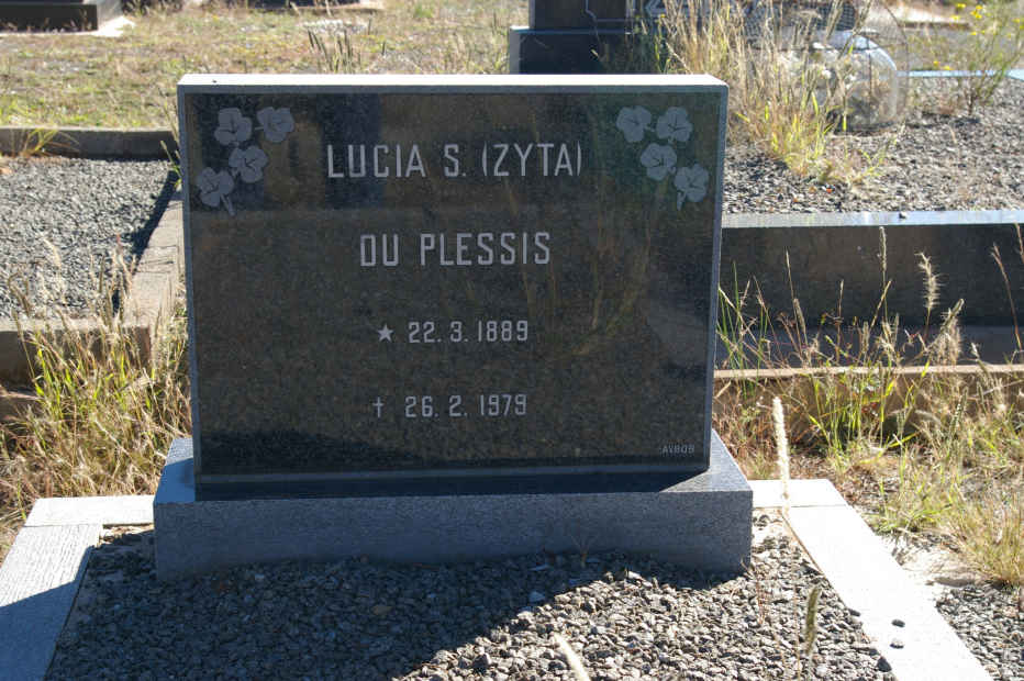 PLESSIS Lucia S., du 1889-1979