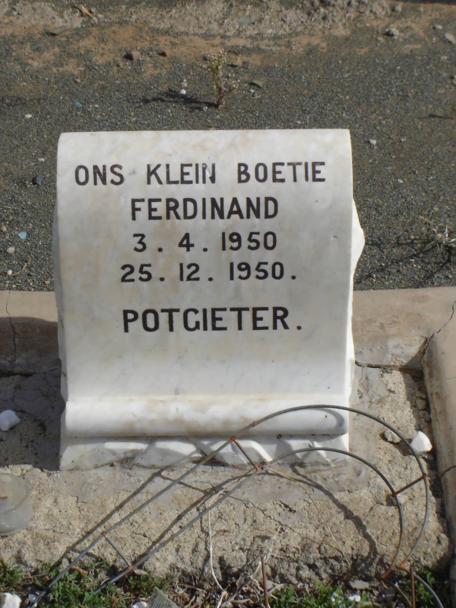POTGIETER Ferdinand 1950-1950