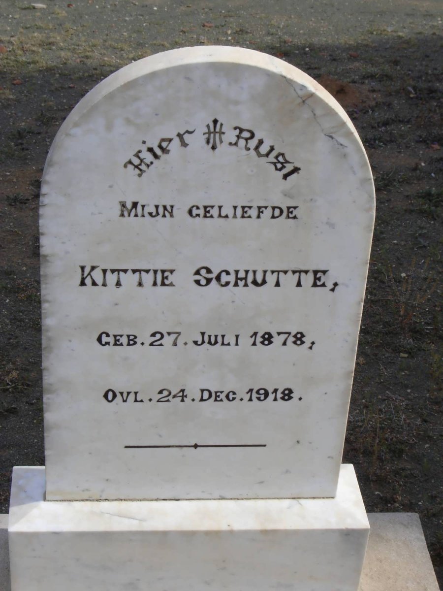 SCHUTTE Kittie 1878-1918