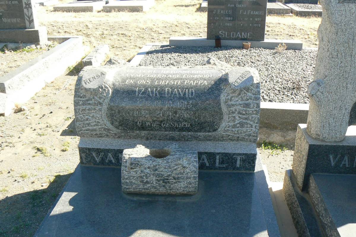 WALT Izak David, van der 1913-1962