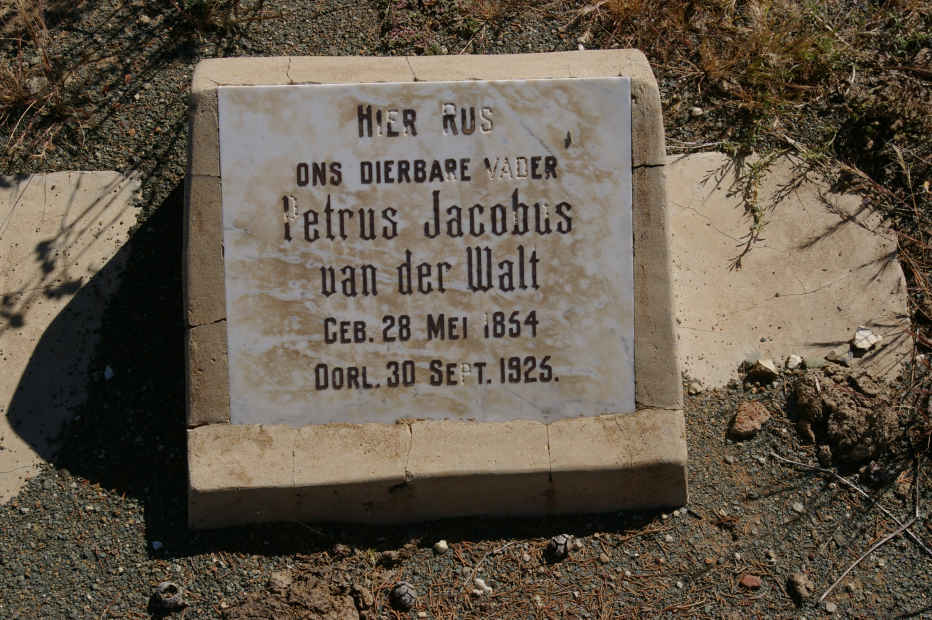 WALT Petrus Jacobus, van der 1854-1925