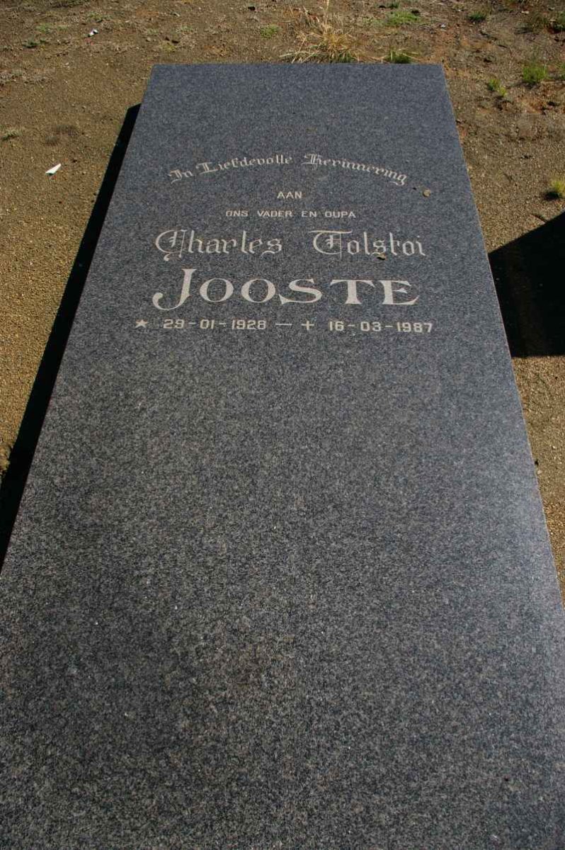 JOOSTE Charles Tolstoi 1928-1987