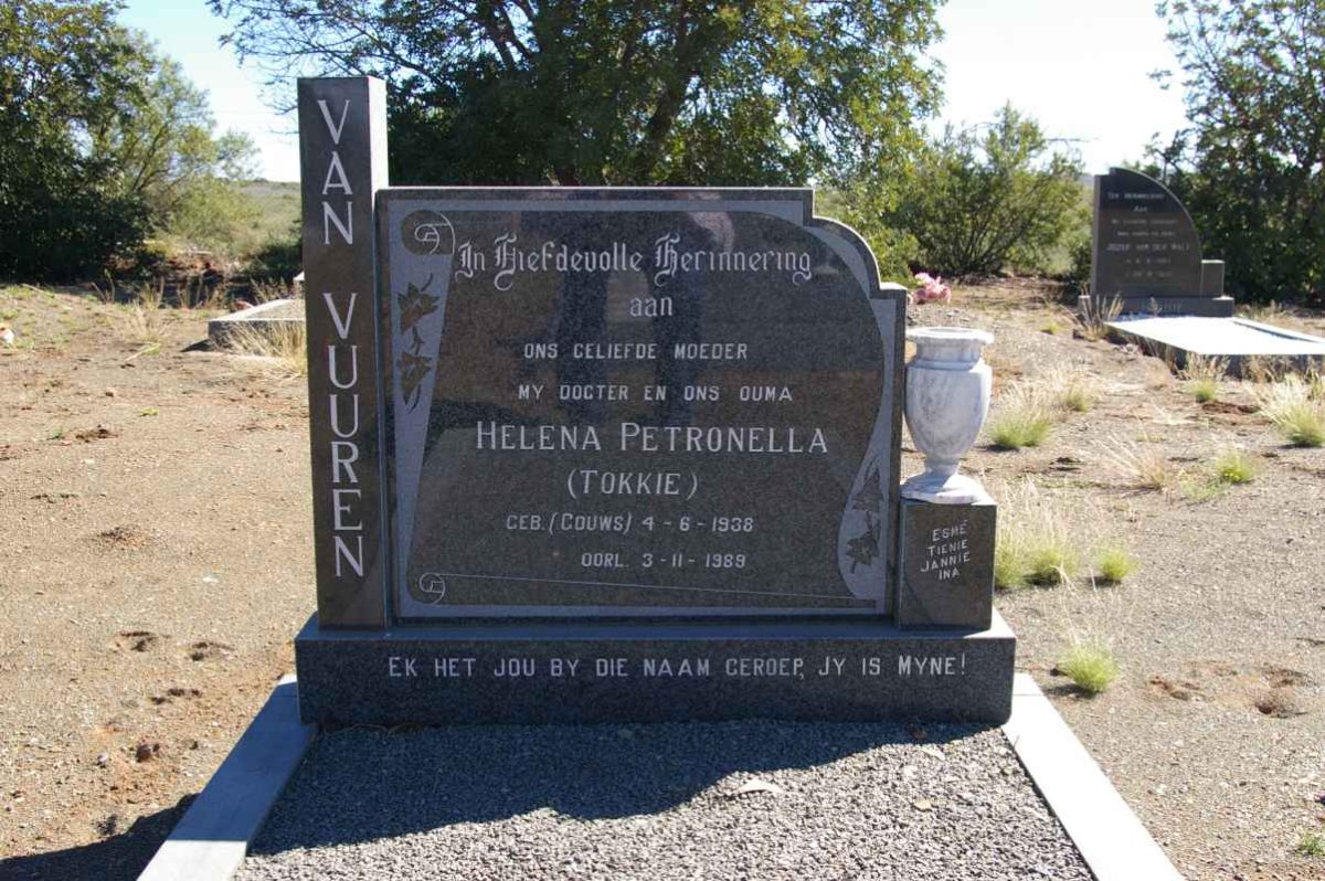 VUUREN Helena Petronella, van 1938-1989