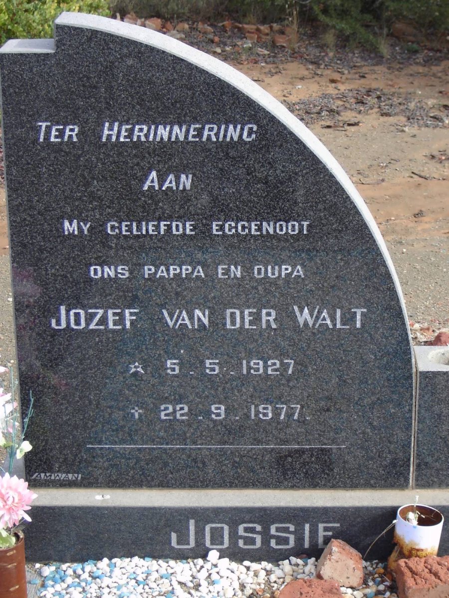 WALT Jozef, van der 1927-1977