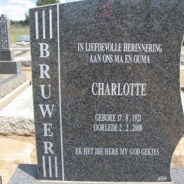 BRUWER Charlotte 1921-2008