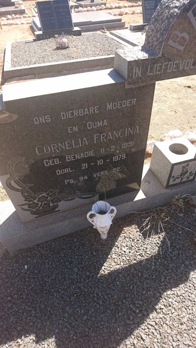 BENADIE Willem Alwyn 1886-1965 &amp; Cornelia Francina BENADIE 1891-1979