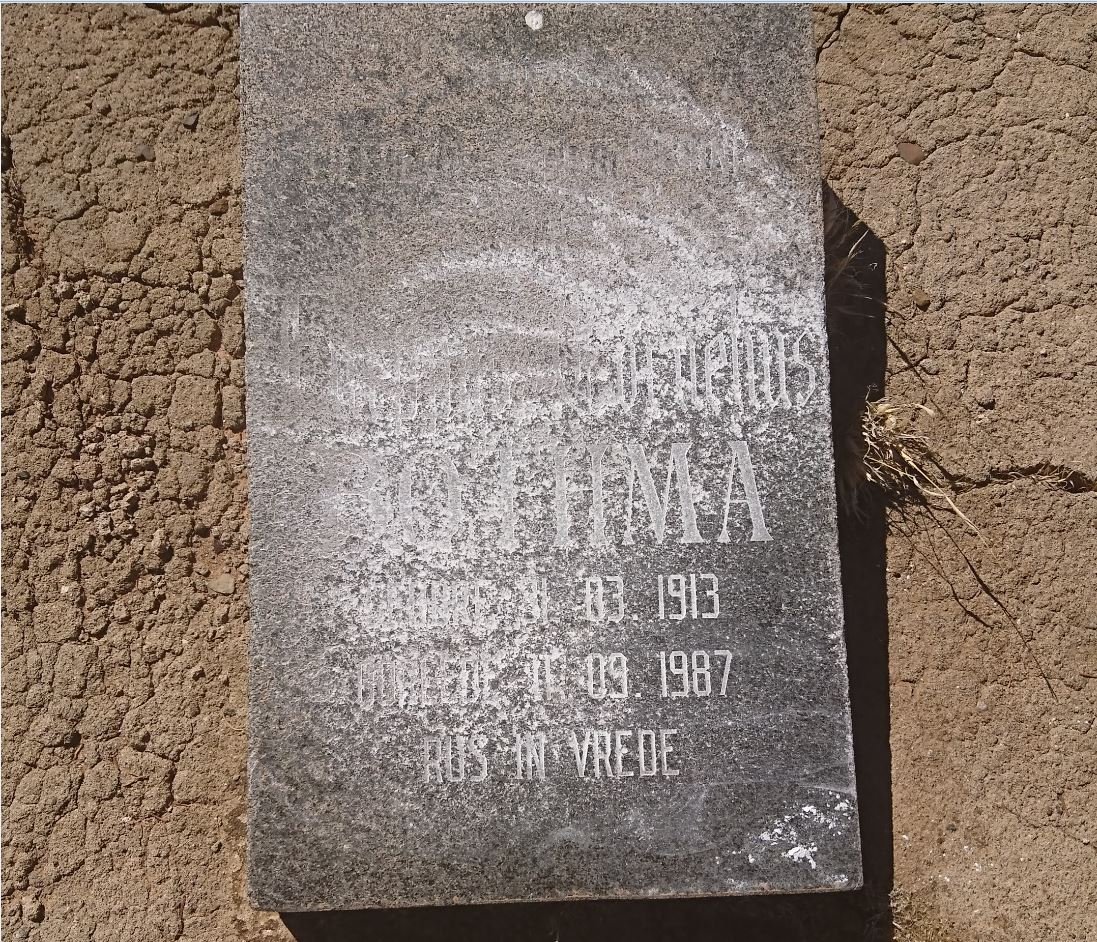 BOTHMA Frederich Cornelius 1913-1987