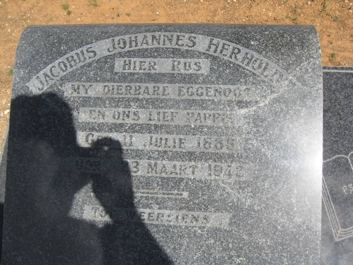 HERHOLDT Jacobus Johannes 1886-1942