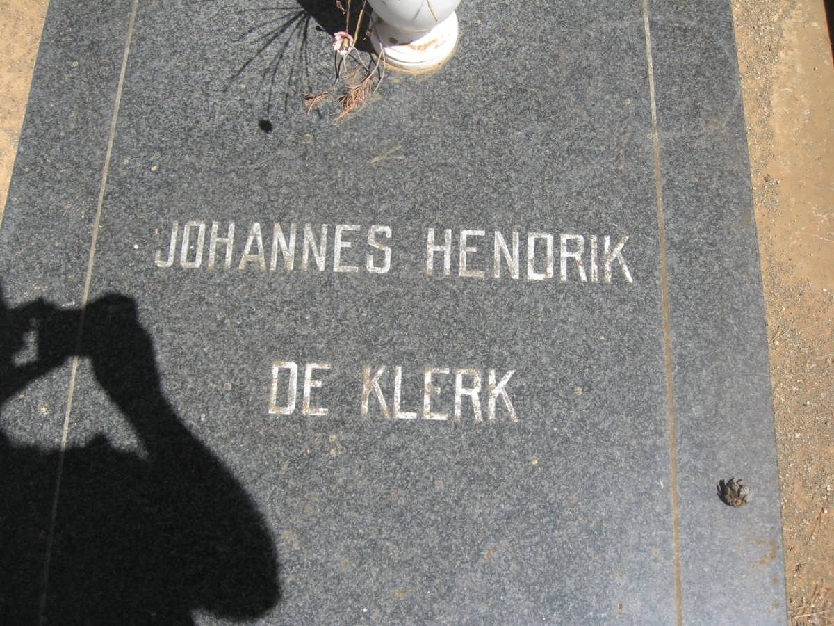 KLERK Johannes Hendrik, de &amp; Maria Magdalena DE JAGER _1