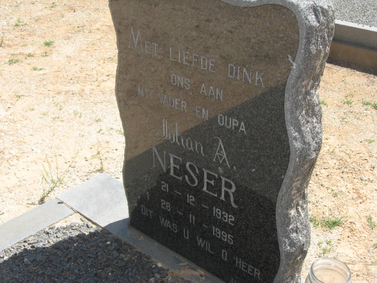 NESER Johan A. 1932-1995