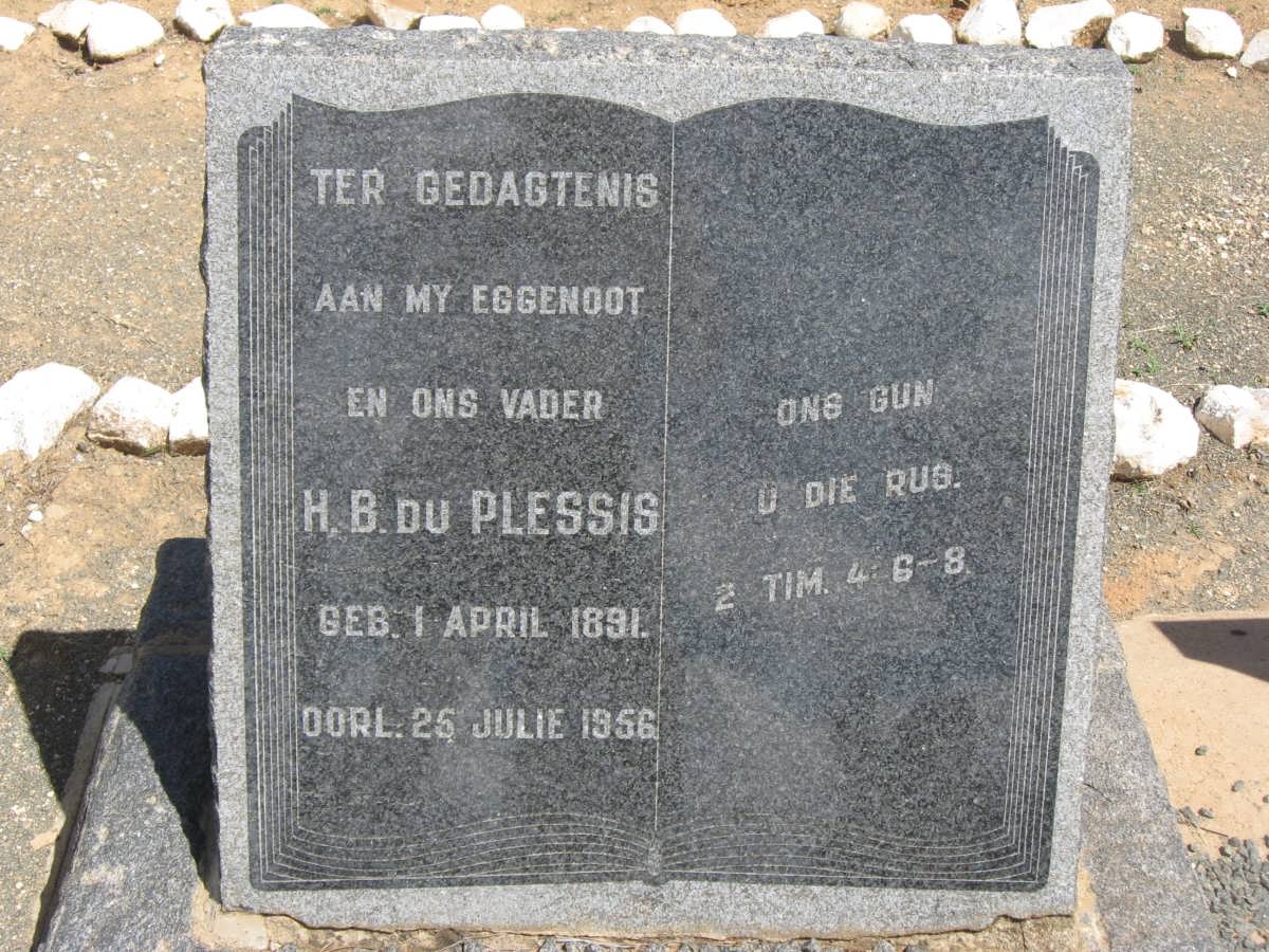 PLESSIS H.B., du 1891-1956