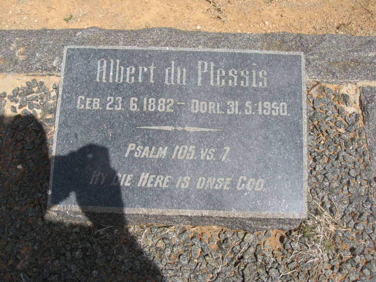 PLESSIS Albert, du 1882-1950