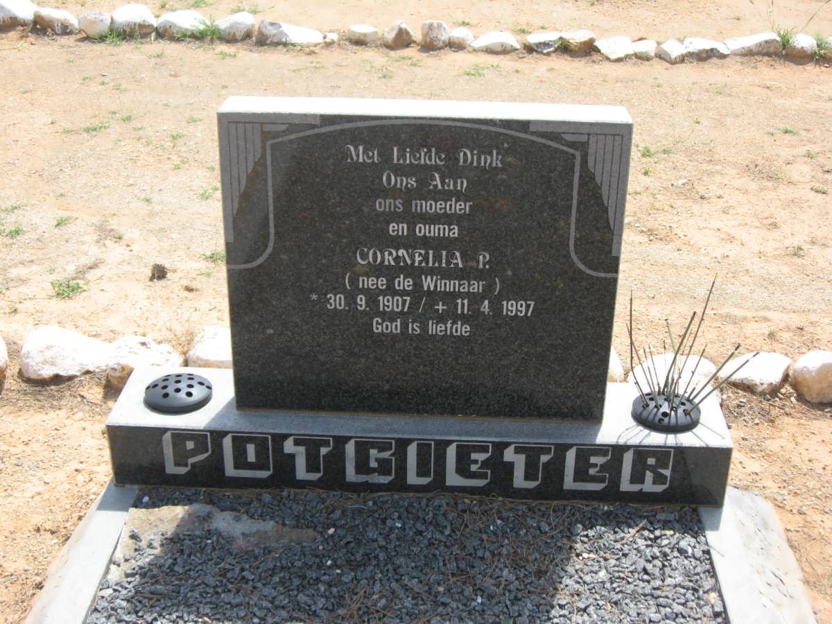 POTGIETER Cornelia P. nee DE WINNAAR 1907-1997