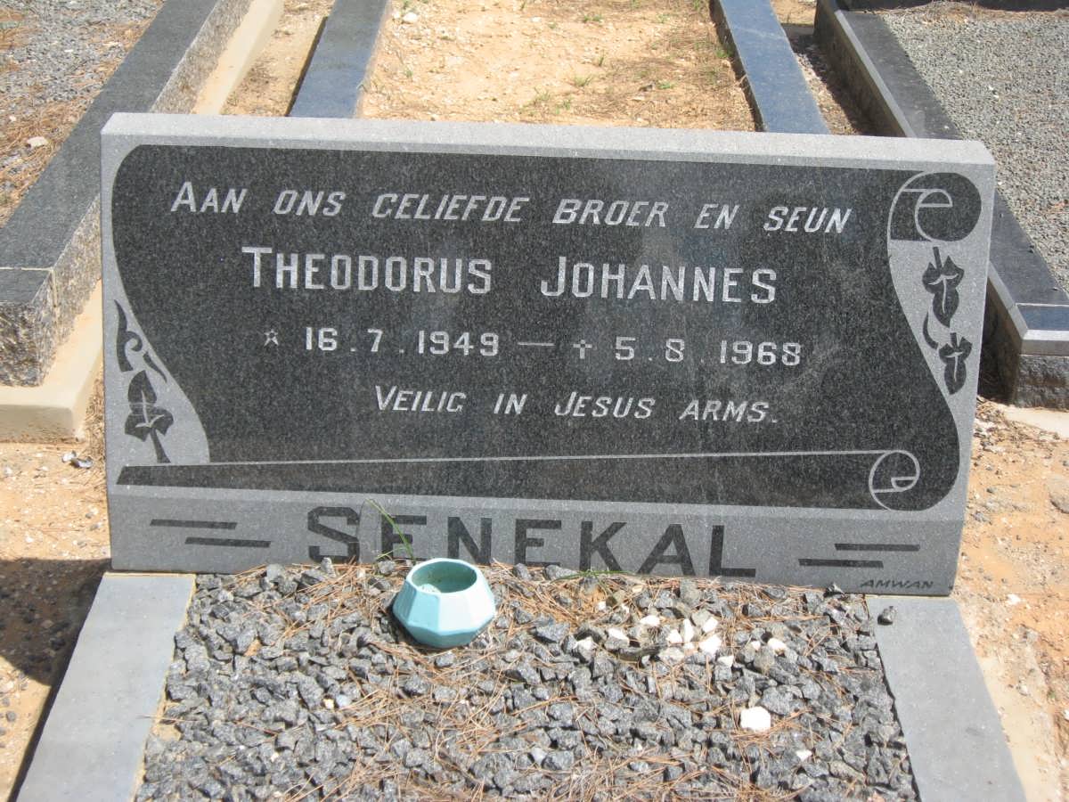 SENEKAL Theodorus Johannes 1949-1968
